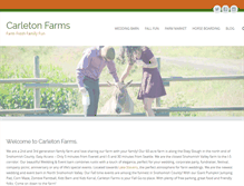 Tablet Screenshot of carletonfarm.com